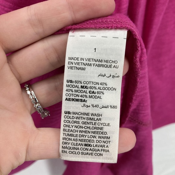 Chicos Cardigan Womens 1 Open Front Long Sleeve Modal Sweater Lightweight Preppy - Picture 6 of 13